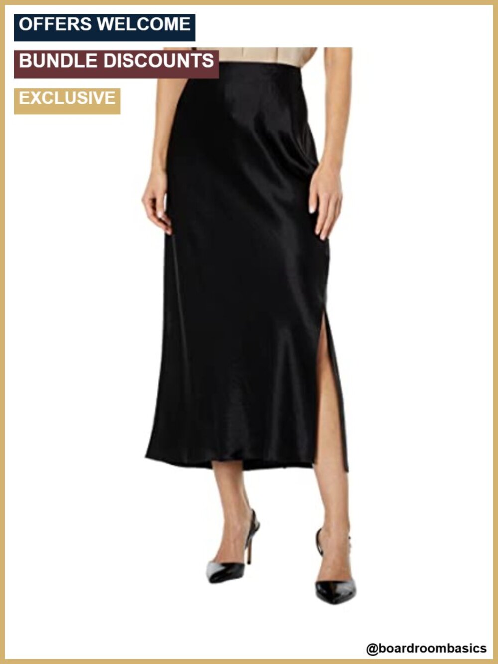 Side Slit Slip Skirt Casual Solid Scooter Style